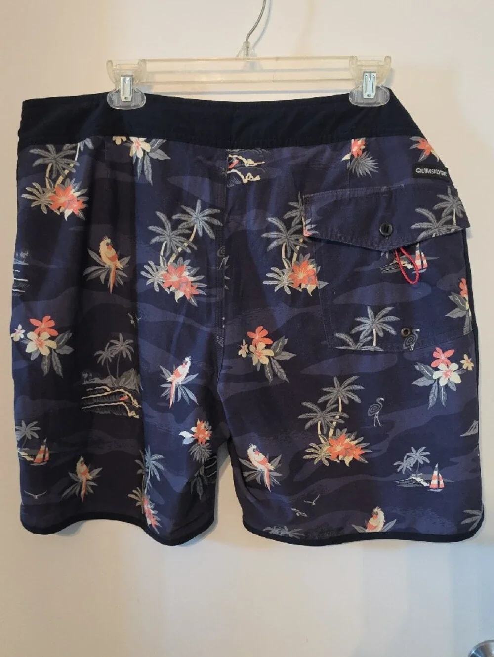 Quiksilver Navy Tropical Floral Boardshorts